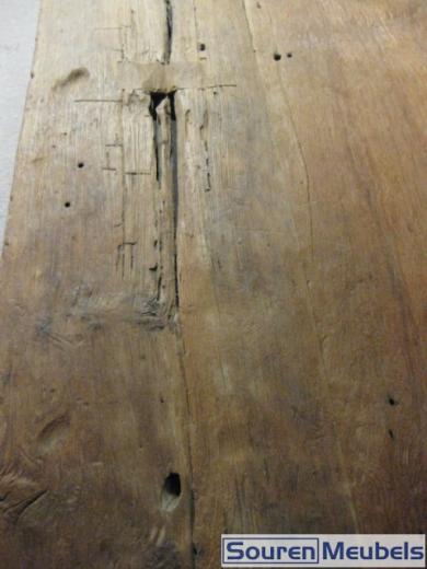Teak tafel oud hout 400x100cm (13)